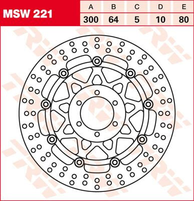 Bremseskiver gate, foran — TRW MSW221