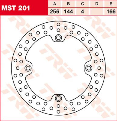 Bremseskiver gate, foran til Honda — TRW MST201