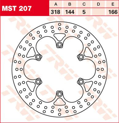 Bremseskiver gate, foran til Honda — TRW MST207