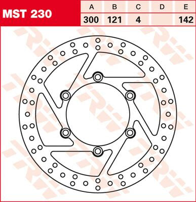 Bremseskiver gate, foran til Suzuki — TRW MST230