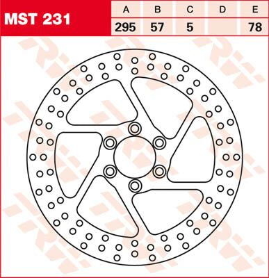 Bremseskiver gate, foran til Suzuki — TRW MST231