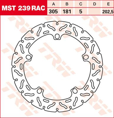 Bremseskiver gate, foran til BMW — TRW MST239RAC
