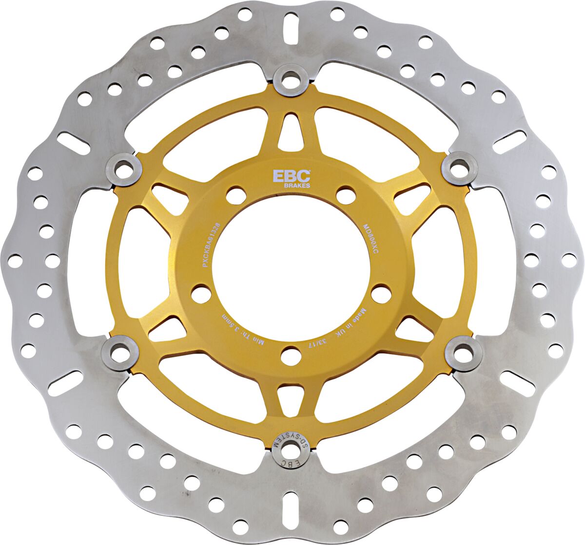 Bremseskiver gate, foran til Triumph DAYTONA 675 — EBC 17101482