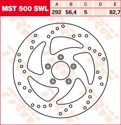 Bremseskiver gate, foran til Harley-Davidson — TRW MST500SWL
