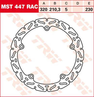 Bremseskiver gate, foran til Honda — TRW MST447RAC