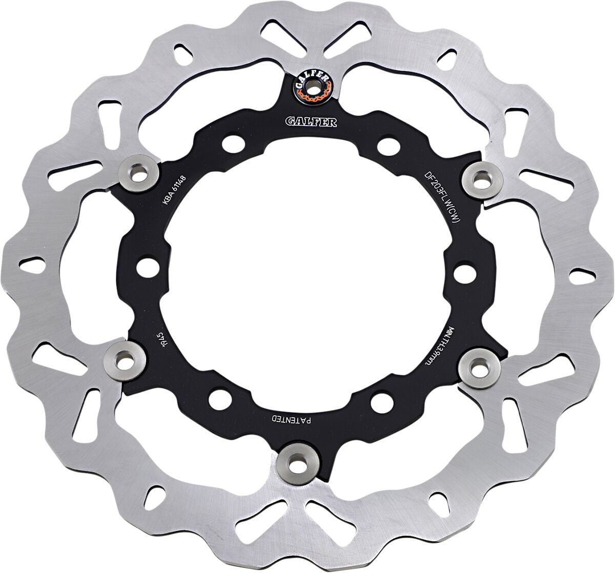 Bremseskiver gate, foran til Kawasaki EX 250 R — Galfer DF203CW