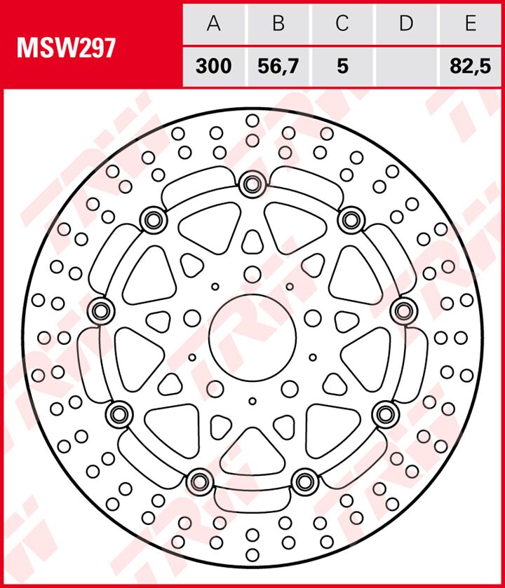 Bremseskiver gate til BMW R 18 ABS — TRW MSW297
