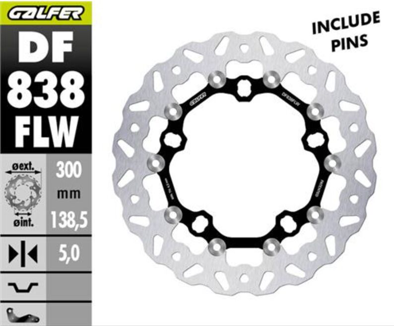 Bremseskiver gate, foran til Harley-Davidson — Galfer DF838FLW
