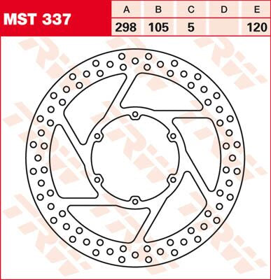 Bremseskiver offroad og ATV, foran — TRW MST337