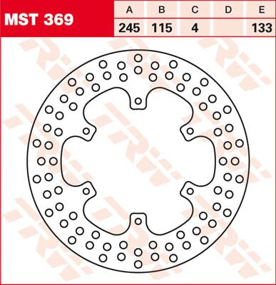 Bremseskiver offroad og ATV, foran til Yamaha XTZ 750 — TRW MST369