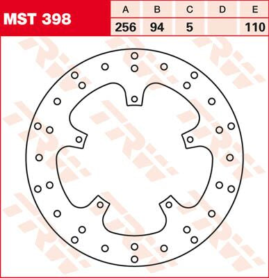 Bremseskiver offroad og ATV, bak til Honda VFR 750 F — TRW MST398