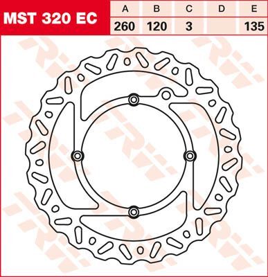 Bremseskiver offroad og ATV, foran — TRW MST320EC