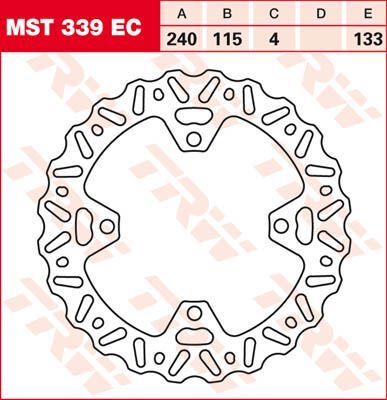 Bremseskiver offroad og ATV, bak — TRW MST339EC