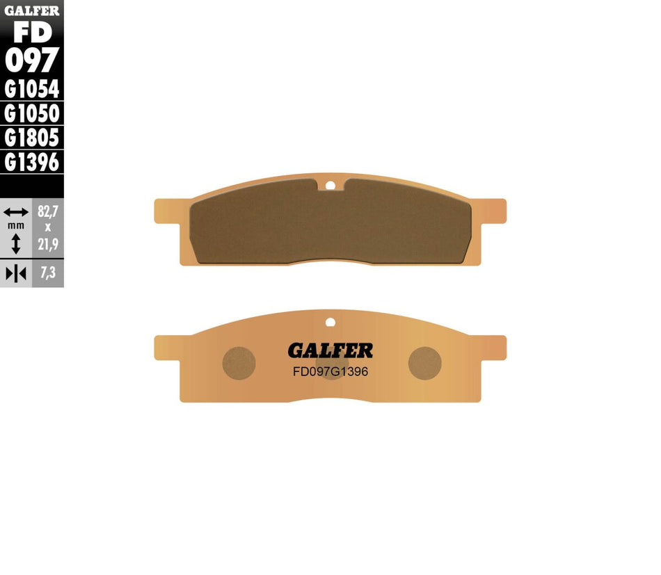 Bremseklosser sinter, foran til Yamaha — Galfer FD097G1396