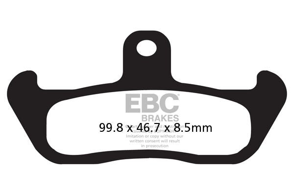 Bremseklosser organiske, foran — EBC 17200289