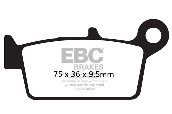 Bremseklosser organiske, foran — EBC 17200381