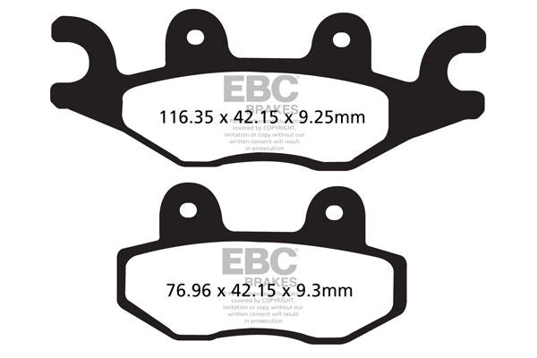 Bremseklosser organiske, foran til TGB X-MOTION 125 EFI — EBC 17200394