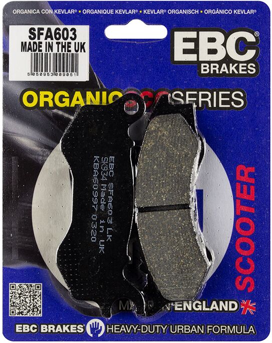 Bremseklosser organiske, foran — EBC 17200395