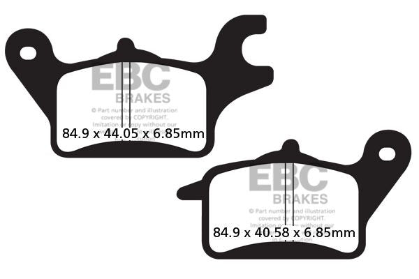 Bremseklosser organiske, foran til Honda AFS 110 — EBC 17200398