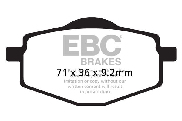 Bremseklosser karbon, foran — EBC 17200407