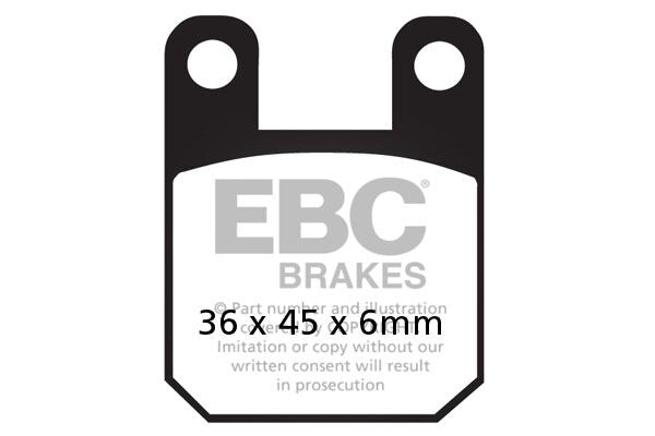Bremseklosser karbon, foran — EBC 17200408