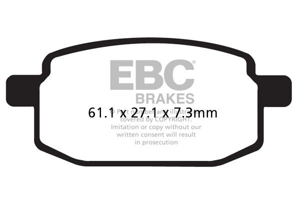 Bremseklosser karbon, foran — EBC 17200412