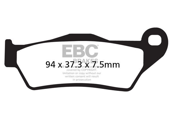 Bremseklosser karbon, foran — EBC 17200414