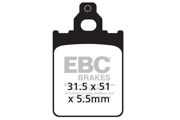 Bremseklosser karbon, foran — EBC 17200415
