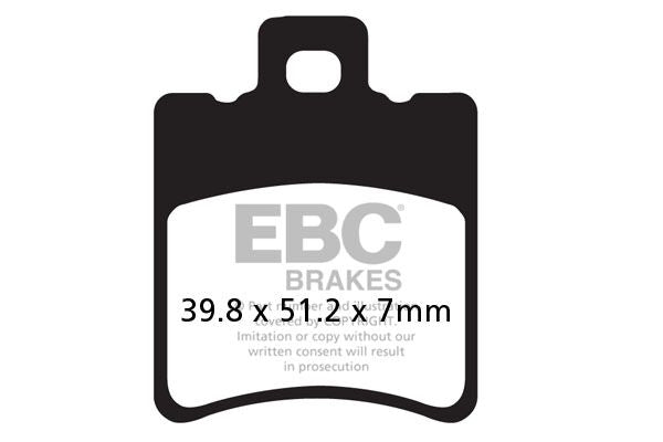 Bremseklosser karbon, foran — EBC 17200416