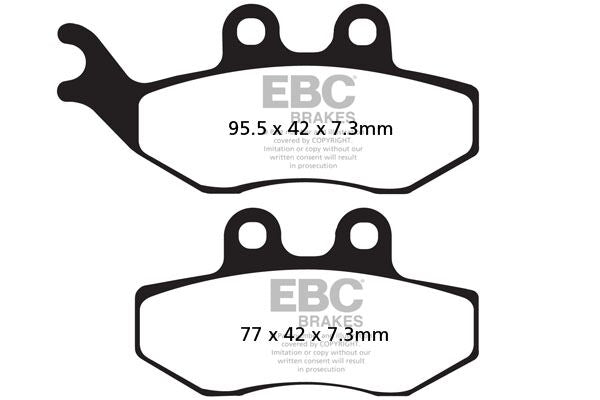 Bremseklosser karbon, foran — EBC 17200417