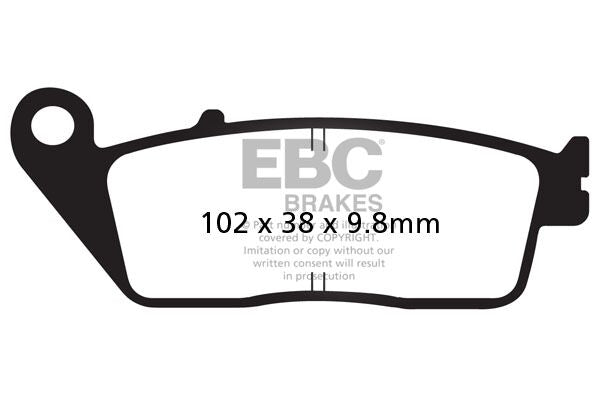 Bremseklosser karbon, foran — EBC 17200418
