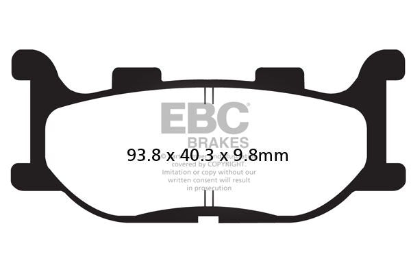 Bremseklosser karbon, foran — EBC 17200420