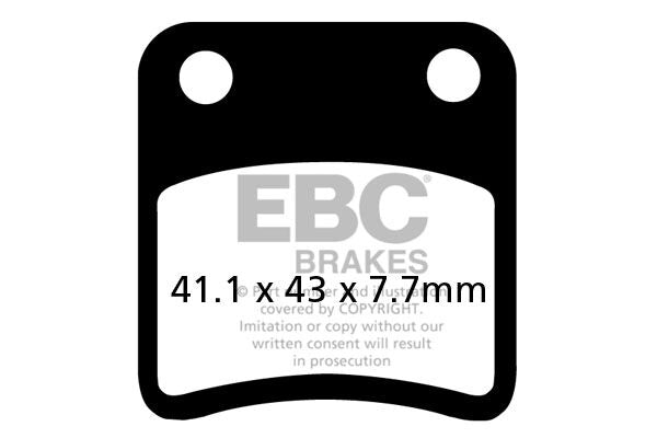 Bremseklosser karbon, foran — EBC 17200425