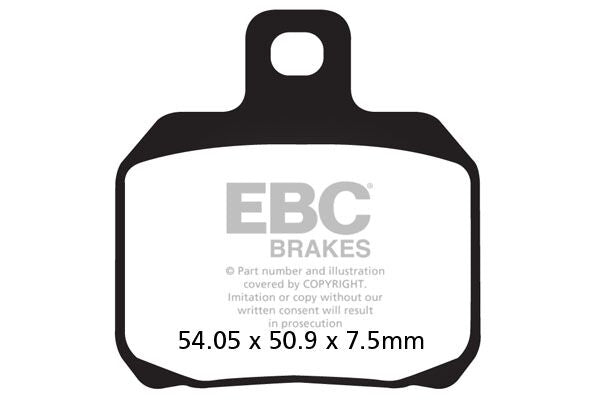Bremseklosser karbon, foran — EBC 17200427