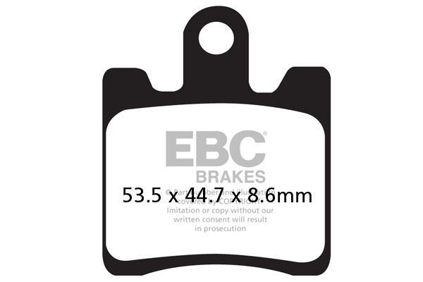 Bremseklosser karbon, foran — EBC 17200430