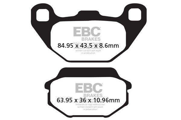 Bremseklosser karbon, foran — EBC 17200433
