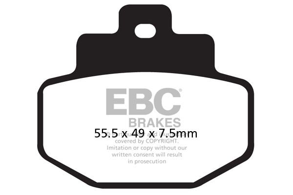 Bremseklosser karbon, bak — EBC 17200436