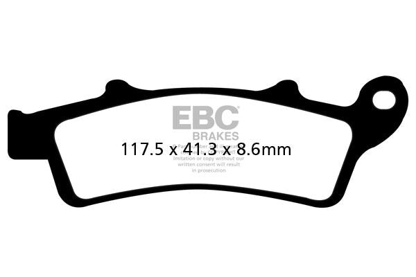 Bremseklosser karbon, foran — EBC 17200438