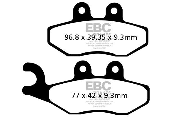 Bremseklosser karbon, foran — EBC 17200440