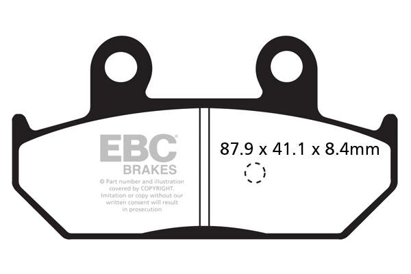 Bremseklosser karbon, foran til Suzuki — EBC 17200446