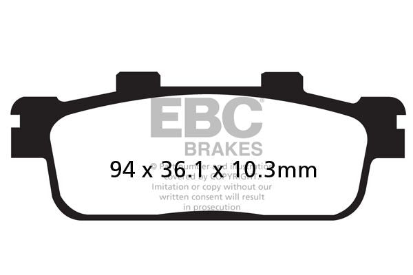 Bremseklosser karbon, bak — EBC 17200451