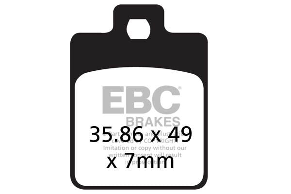 Bremseklosser karbon, foran — EBC 17200454