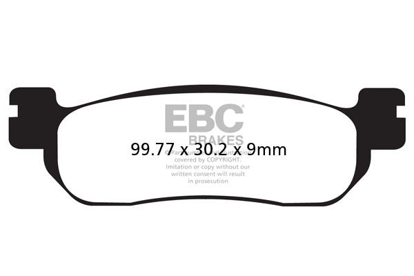 Bremseklosser karbon, foran til Yamaha — EBC 17200468