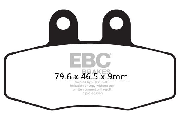 Bremseklosser organiske, foran til KTM — EBC 17200483