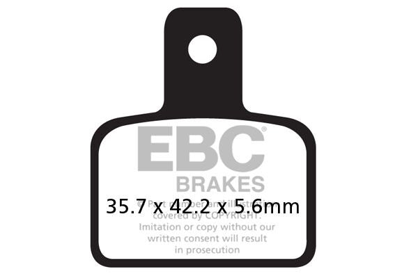 Bremseklosser organiske, bak til Beta — EBC 17200488