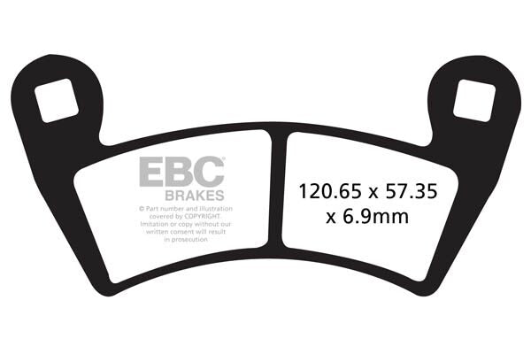 Bremseklosser karbon, foran til Polaris — EBC 17200532