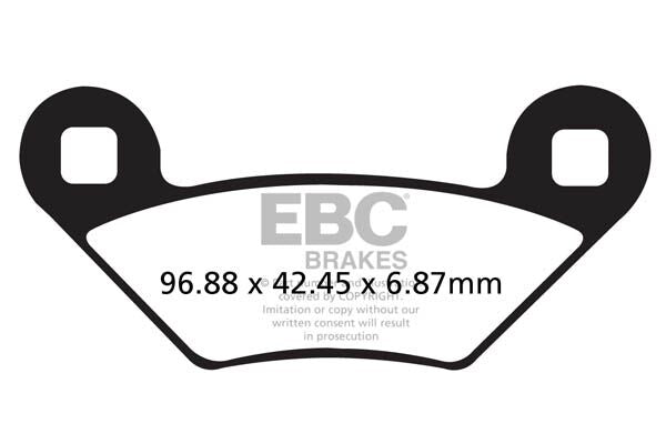 Bremseklosser karbon, foran til Polaris — EBC 17200534