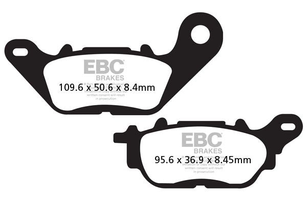 Bremseklosser karbon, foran — EBC 17200576