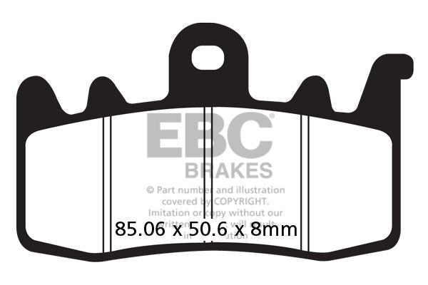 Bremseklosser organiske, foran — EBC 17200595