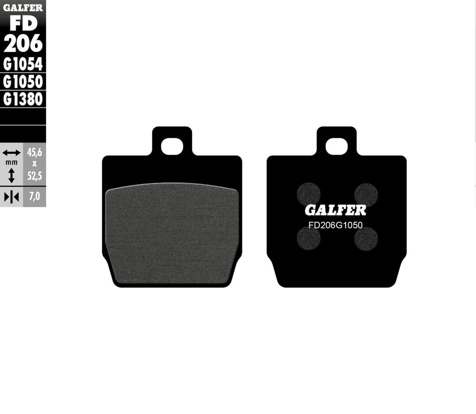 Bremseklosser organiske — Galfer FD206G1050